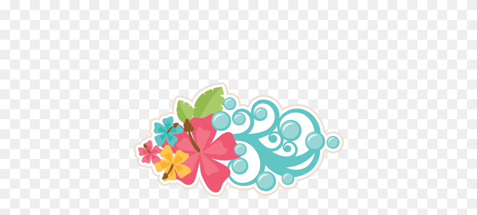 Tropical Flowers Svg Scrapbook Cut File Cute Clipart Files Cute Tropical Flowers, Art, Floral Design, Graphics, Pattern Free Png