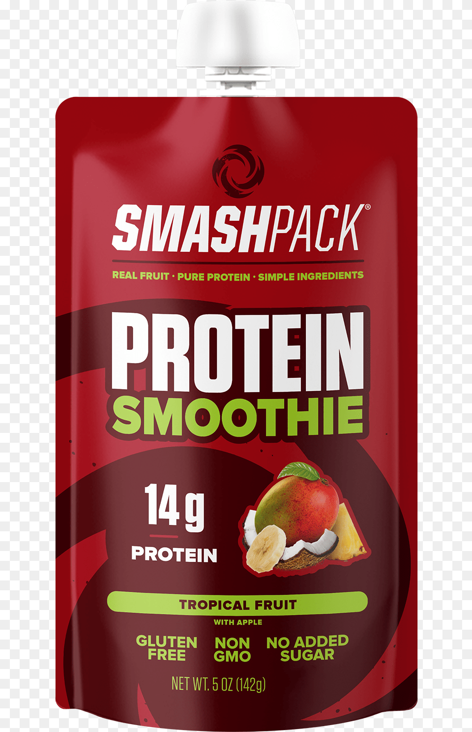 Tropical Fruit Protein Smoothie Juicebox, Food, Plant, Produce, Apple Free Png