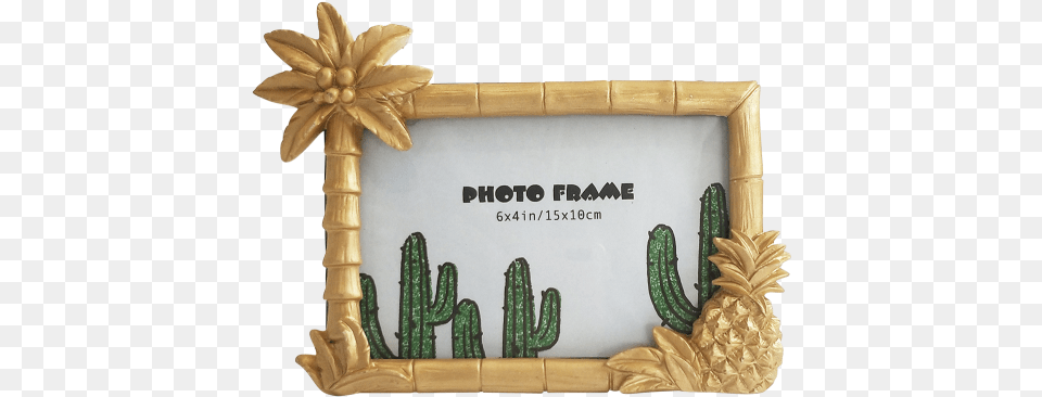 Tropical Gold Frame Gold Frame, Food, Fruit, Pineapple, Plant Free Transparent Png