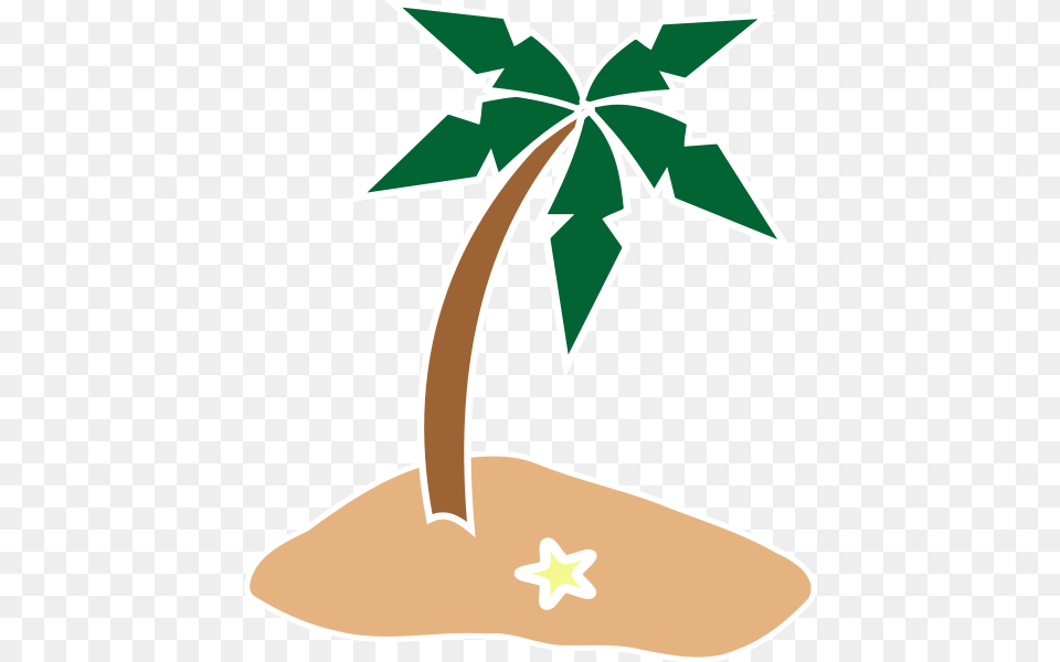 Tropical Island Clipart, Leaf, Plant, Flower, Tree Png
