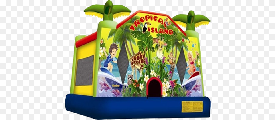 Tropical Island Tropical Island Jumping Castle, Inflatable, Play Area, Indoors, Male Free Png Download