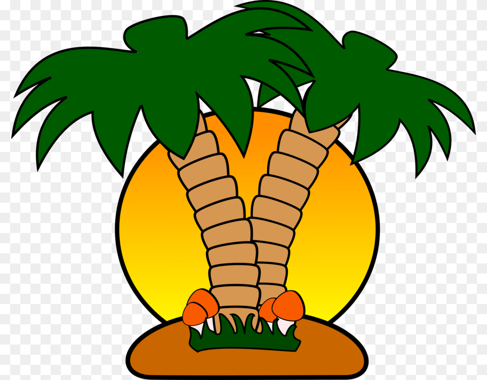 Tropical Islands Resort Computer Icons Sand Island Drawing Plant, Vegetation, Leaf, Animal Free Png Download