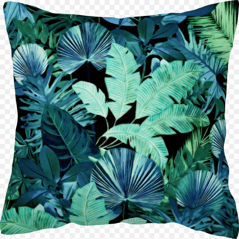 Tropical Leaf Dark Cushion, Home Decor, Pillow, Plant, Vegetation Free Png Download