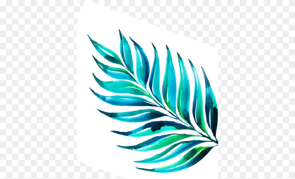 Tropical Leaf Right Watercolor Byheartmade Heartmade Es, Art, Floral Design, Graphics, Pattern Free Transparent Png