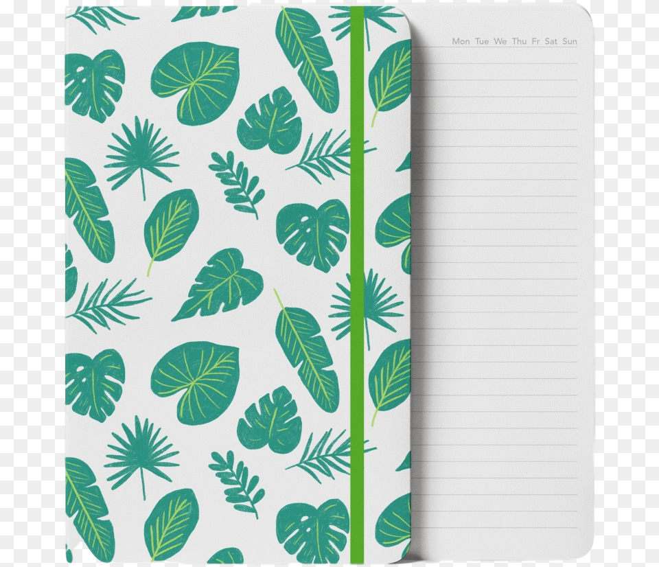 Tropical Leaves Notebook Fruit, Page, Text, Plant, Diary Free Transparent Png