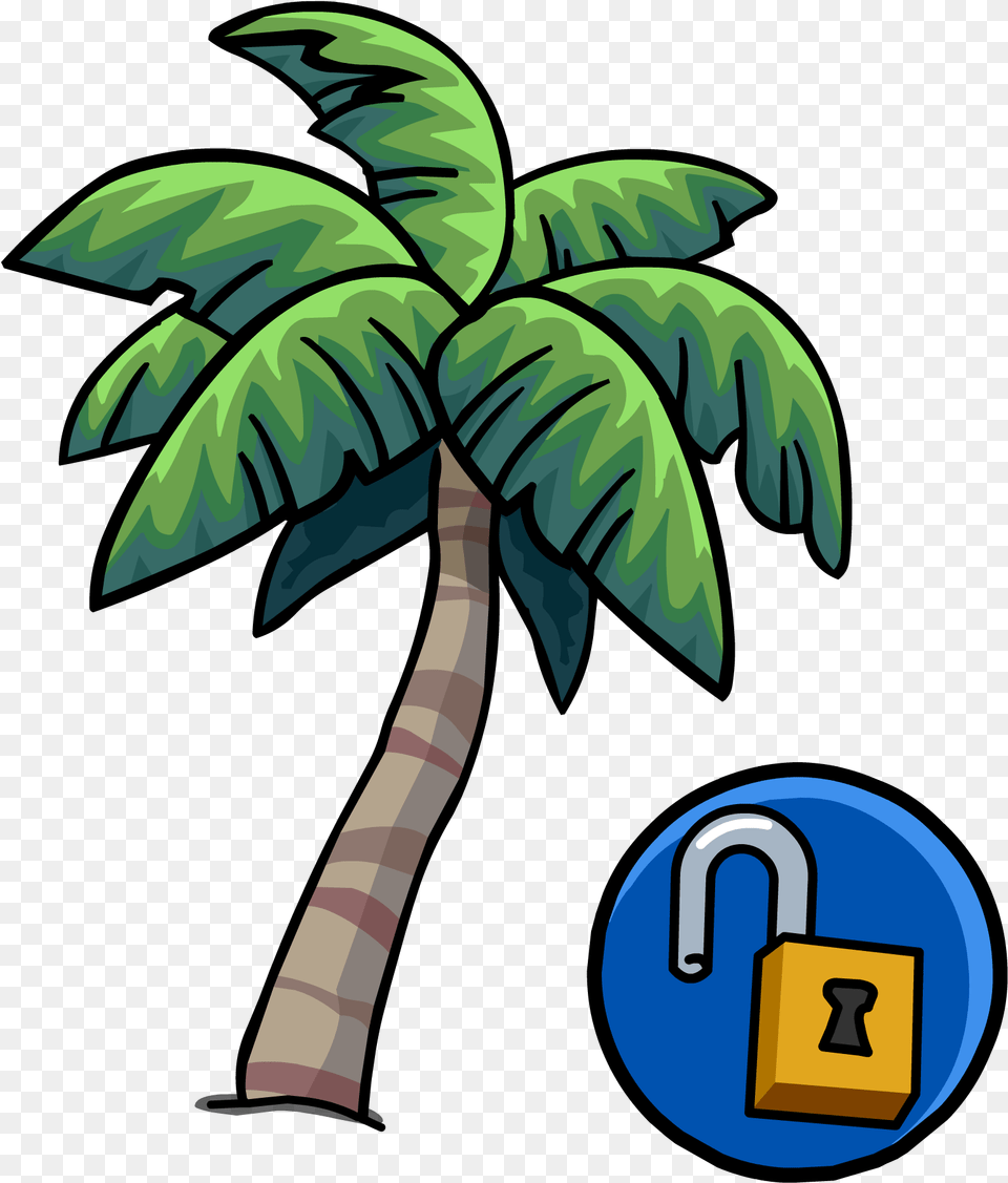 Tropical Palm Unlockable Icon Palmera Club Penguin Full Palm Trees Hammock Clipart, Palm Tree, Plant, Tree Png Image