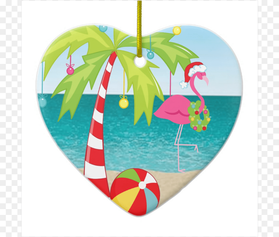Tropical Pink Flamingo Christmas Ornament, Animal, Bird Free Png