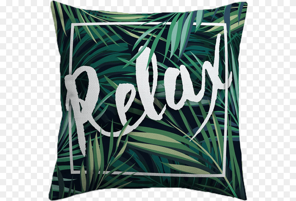 Tropical Plants Cushion, Home Decor, Pillow, Plant Png Image