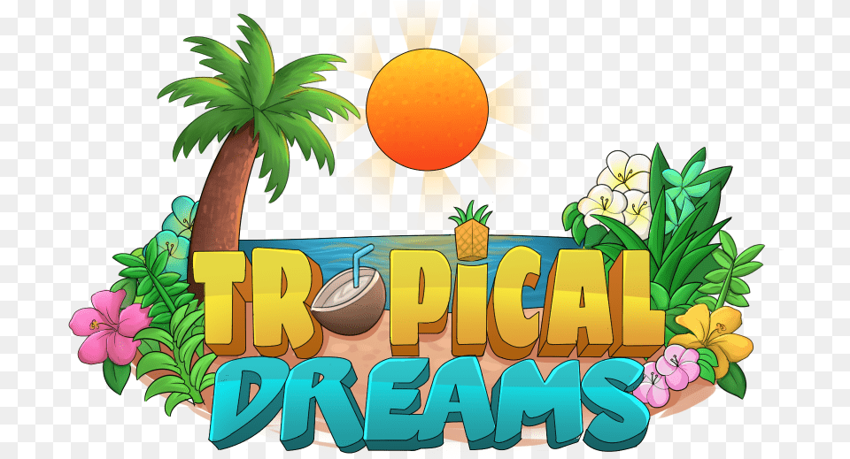 Tropical Server Logo Minecraft Clipart Minecraft Server Logo D, Food, Fruit, Plant, Produce Free Png