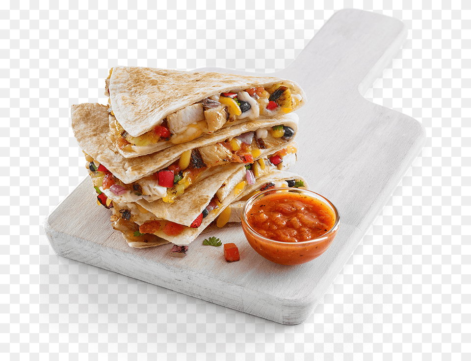 Tropical Smoothie Jerk Chicken Quesadilla, Food, Sandwich, Lunch, Meal Free Transparent Png