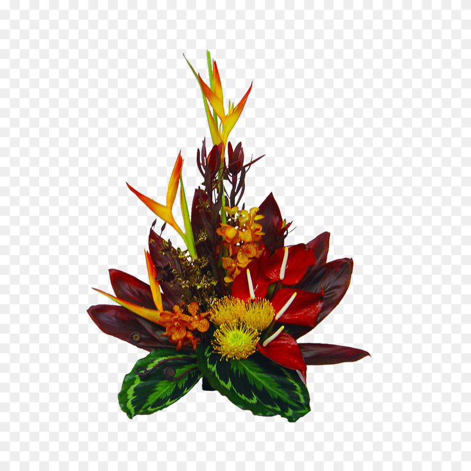 Tropical Sunset Hawaiian Flower Bouquet Hawaiian Flowers, Art, Floral Design, Flower Arrangement, Flower Bouquet Free Transparent Png