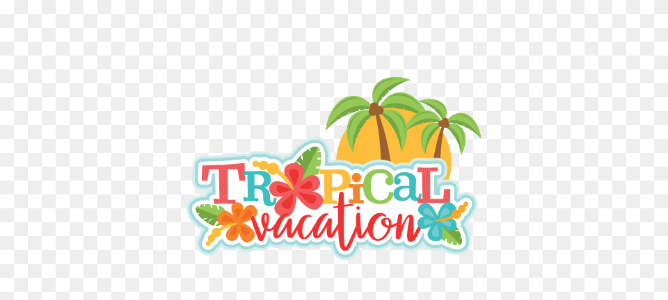 Tropical Vacation Title Scrapbook Cute Clipart, Summer, Food, Fruit, Plant Free Transparent Png