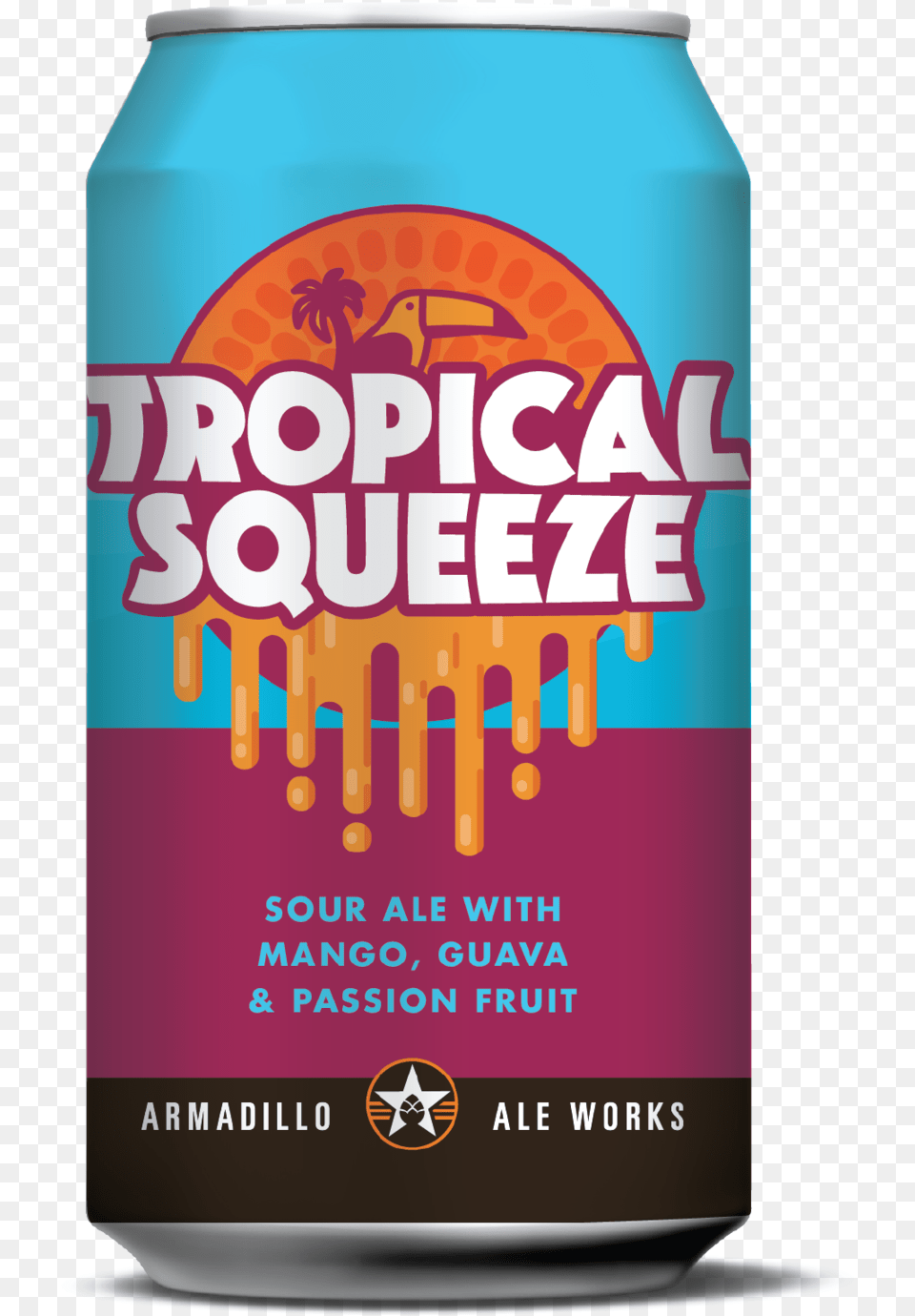 Tropicalsqueeze Can Caffeinated Drink, Advertisement, Alcohol, Beer, Beverage Free Transparent Png