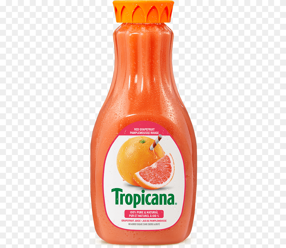 Tropicana 100 Pure Red Grapefruit Juice Tropicana Products, Beverage, Plant, Fruit, Food Free Transparent Png