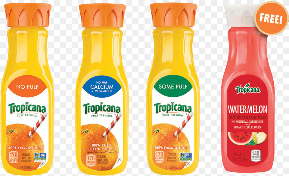 Tropicana Juice 12 Oz, Beverage, Orange Juice, Food, Ketchup Png