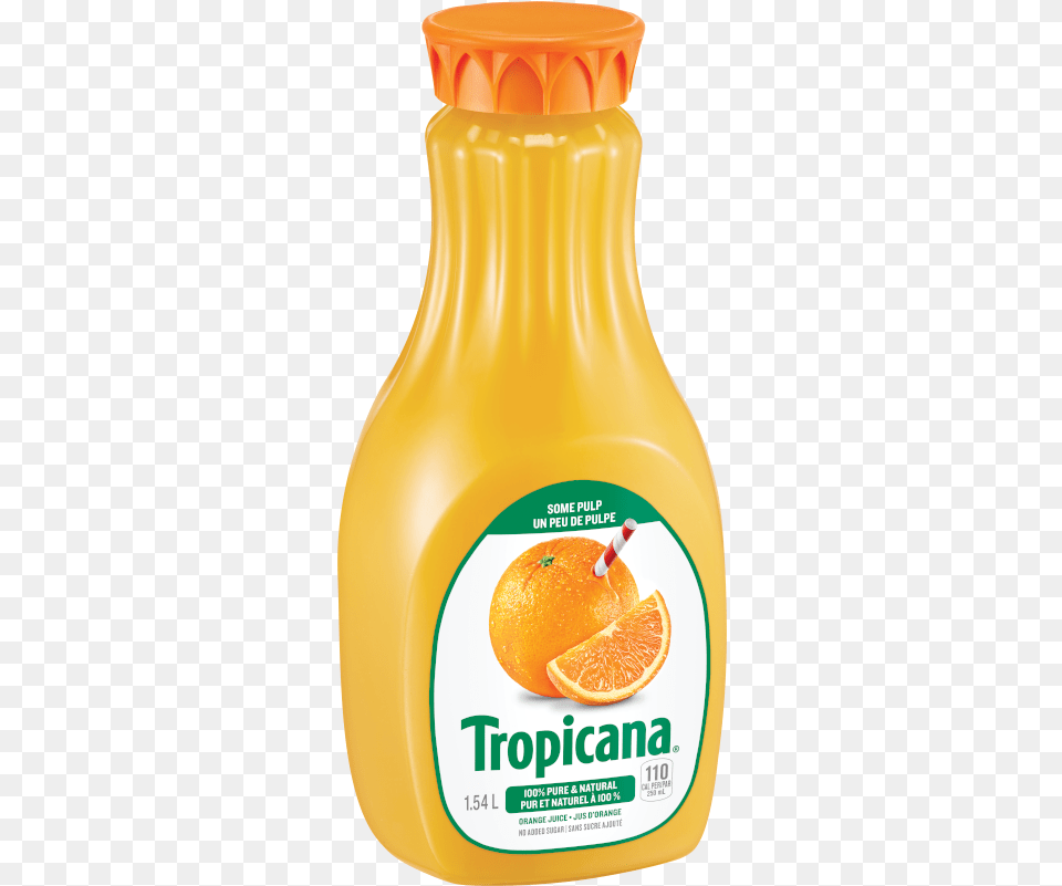 Tropicana Pure Premium Homestyle Pure Orange Juice Tropicana Orange Juice 154 L, Beverage, Orange Juice, Plant, Produce Free Png