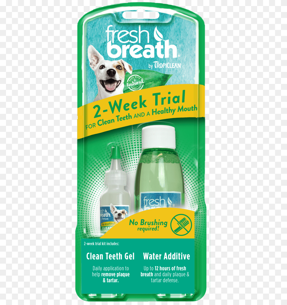 Tropiclean Fresh Breath 2 Week Trial, Bottle, Animal, Canine, Dog Png Image