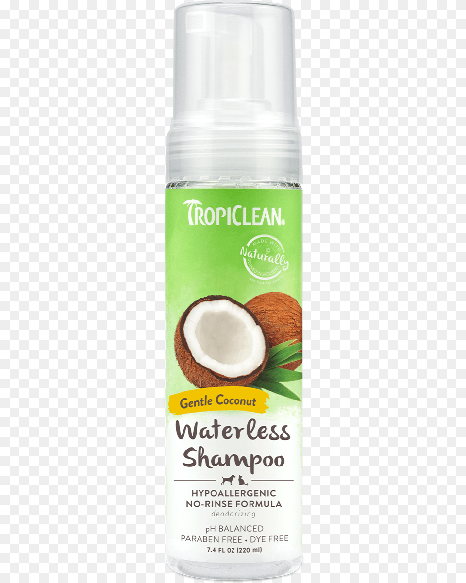 Tropiclean Gentle Coconut Hypoallergenic No Rinse Waterless Bottle, Food, Fruit, Plant, Produce Png Image