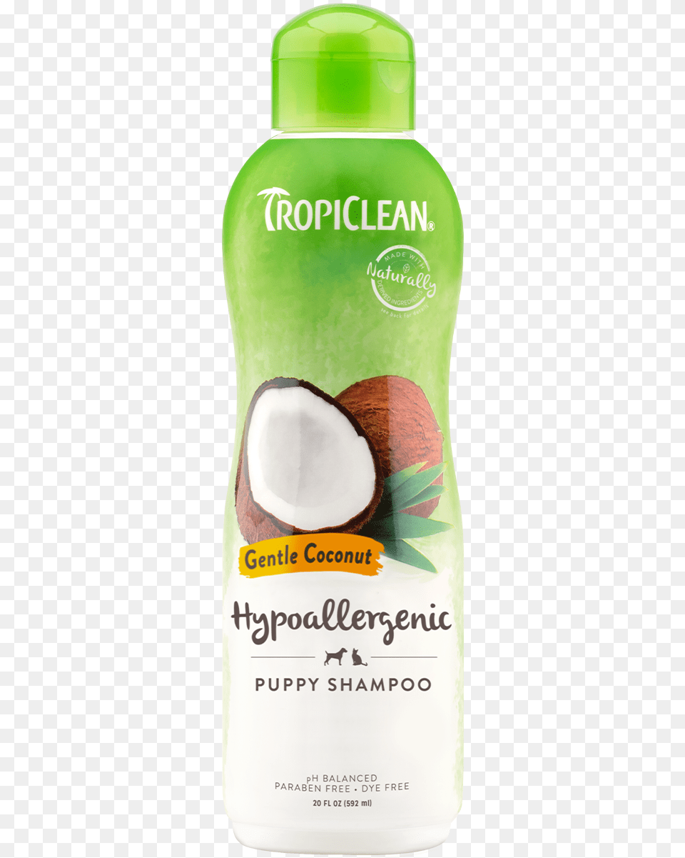 Tropiclean Gentle Coconut Hypoallergenic Shampoo For Tropiclean Shampoo, Produce, Plant, Fruit, Food Free Png Download