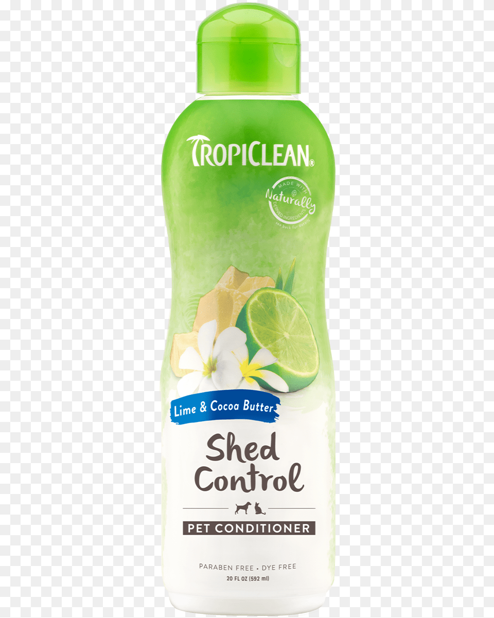 Tropiclean Lime And Cocoa Butter Shed Control Conditioner Tropiclean Shampoo, Produce, Plant, Fruit, Food Free Png