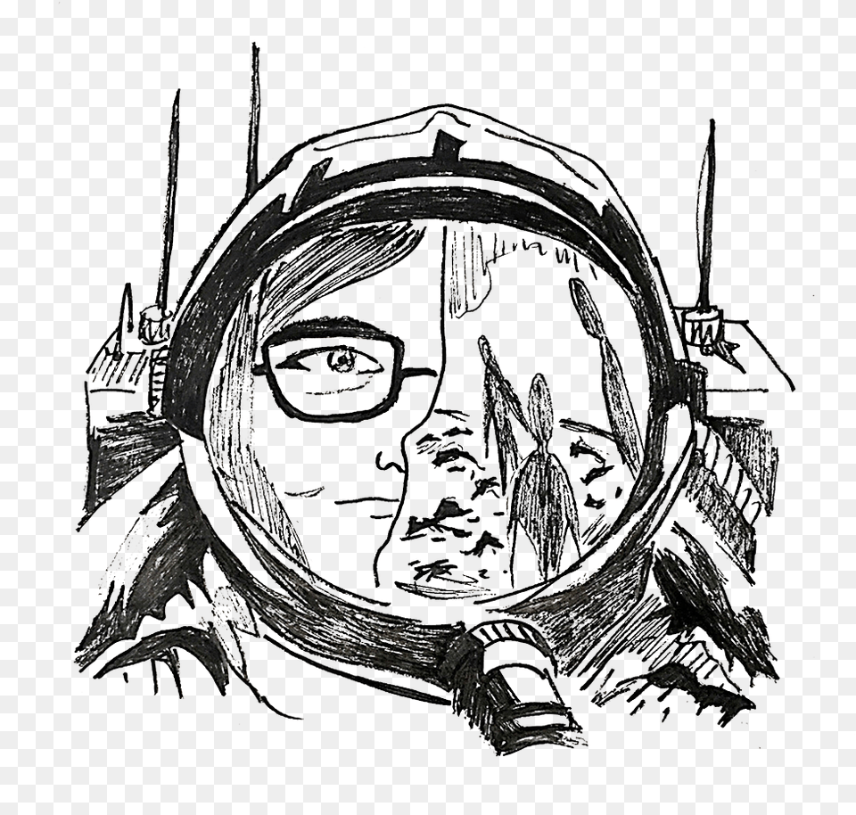Trouble In The Galaxy Sketch, Art, Drawing, Face, Person Free Transparent Png