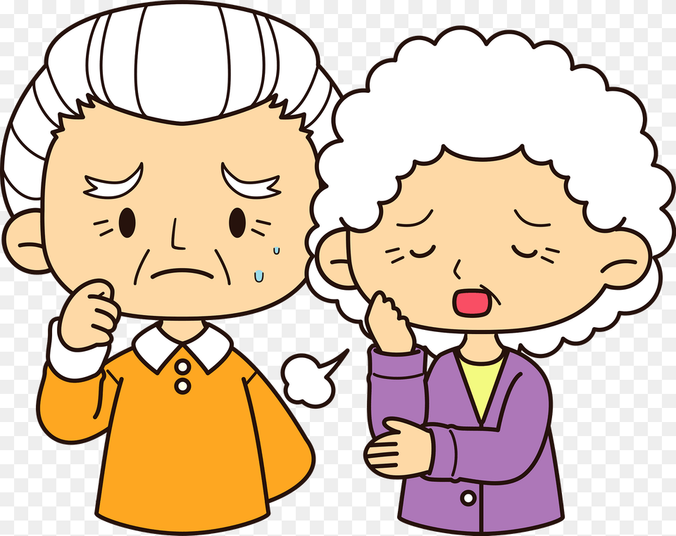 Troubled Grandfather And Grandmother Clipart, Baby, Face, Head, Person Png
