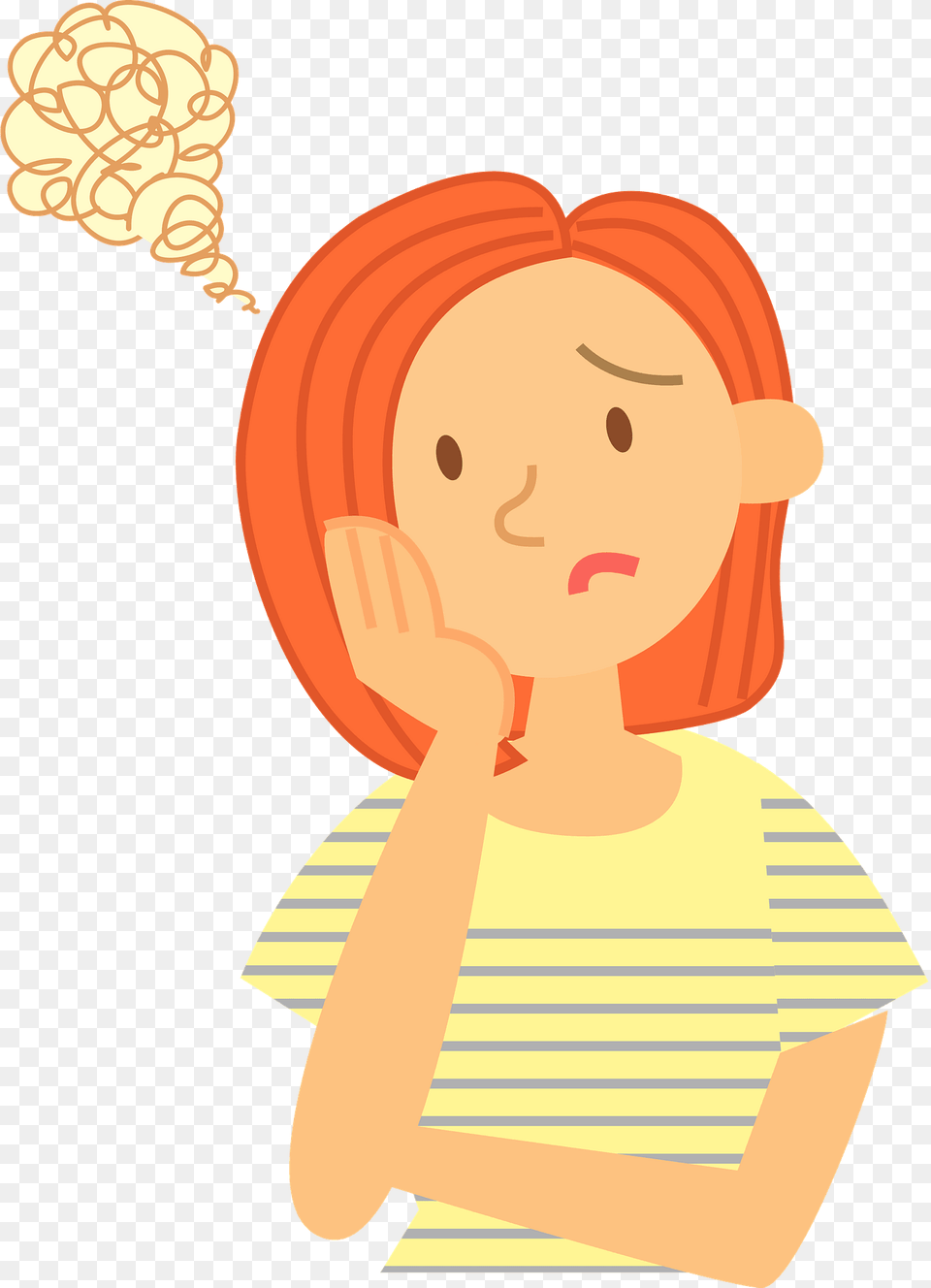 Troubled Woman Clipart, Baby, Person, Face, Head Free Png Download