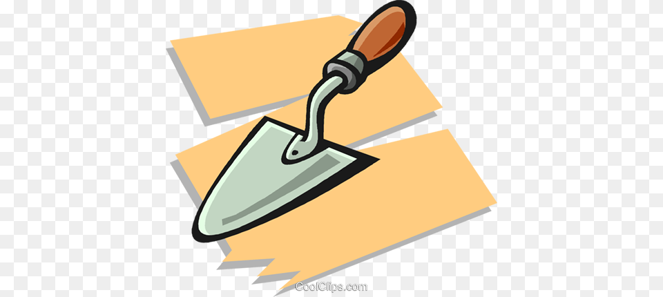 Trowel Royalty Vector Clip Art Illustration, Device, Tool, Grass, Lawn Png