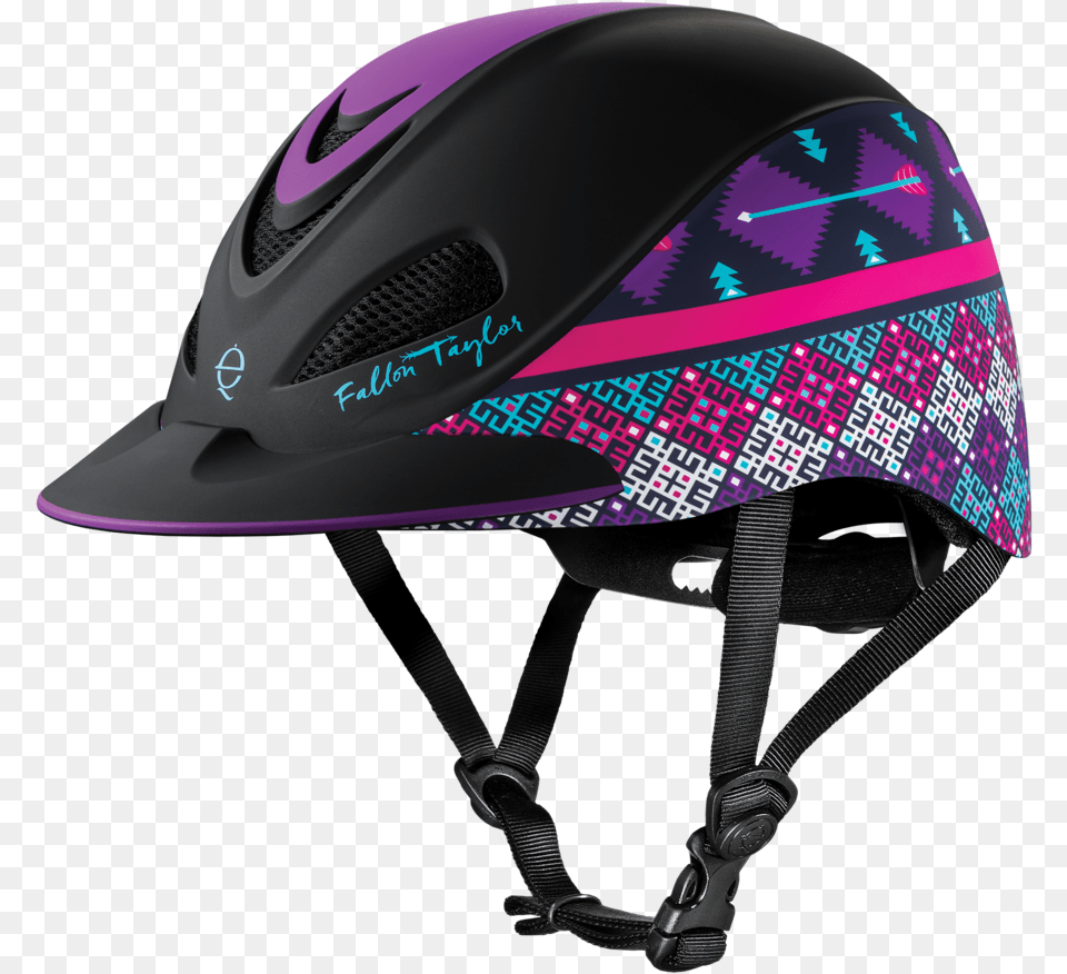 Troxel Fallon Taylor Purple Geo Helmet Fallon Taylor Helmets Purple, Clothing, Crash Helmet, Hardhat Free Png