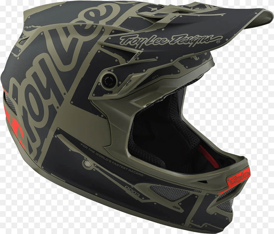 Troy Lee Designs D3 Fiberlite, Crash Helmet, Helmet, Clothing, Hardhat Free Png Download