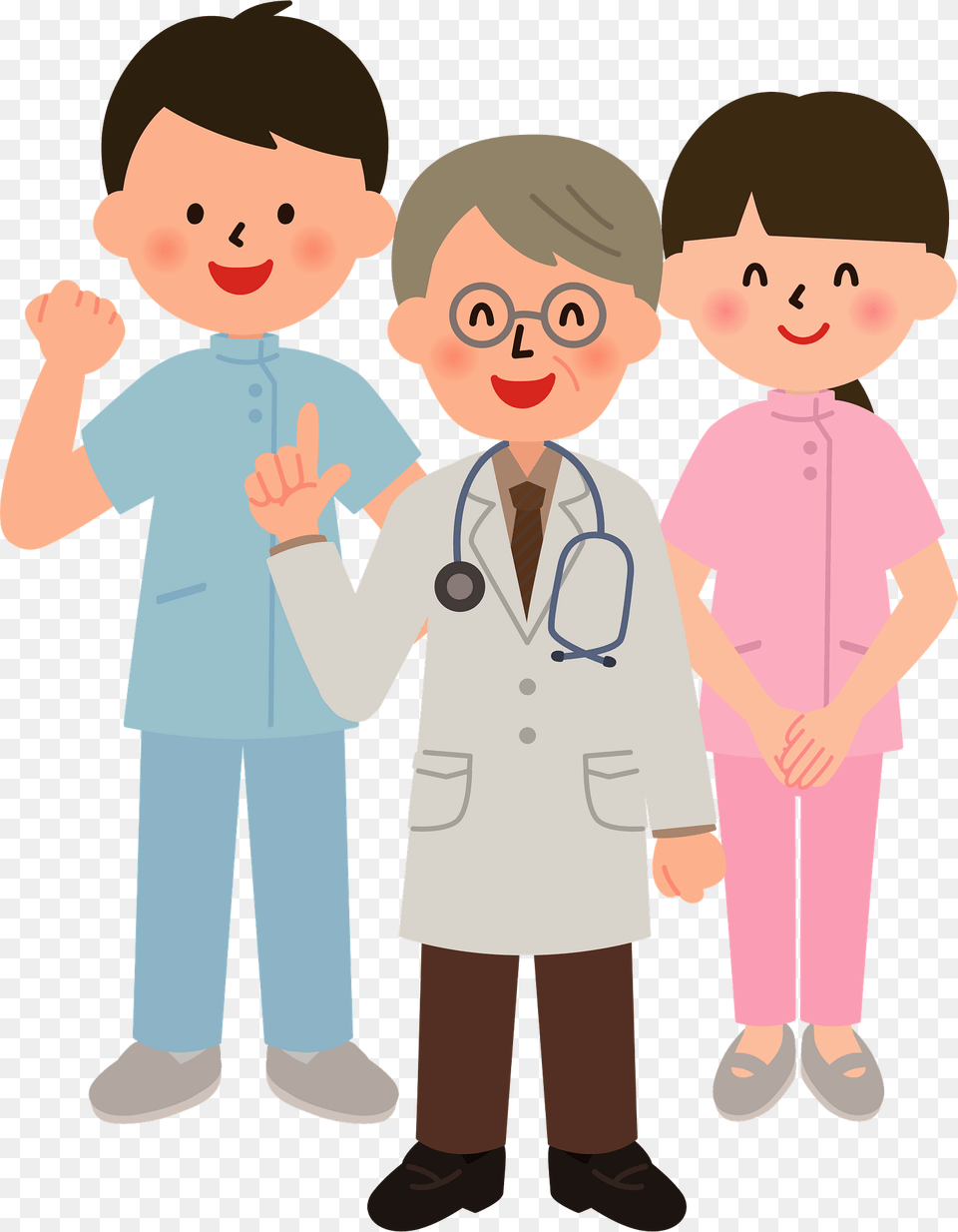 Troy Medical Doctor And Nurses Clipart, Lab Coat, Clothing, Coat, Baby Free Png
