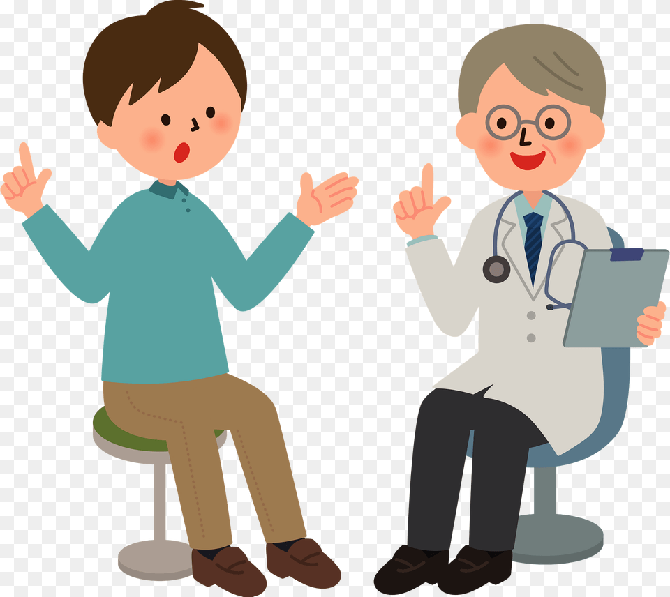 Troy Medical Doctor And Patient Clipart, Clothing, Coat, Baby, Person Png