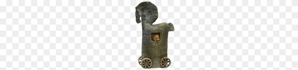 Troyan Horse Sculpture, Bronze, Cannon, Weapon, Machine Free Png