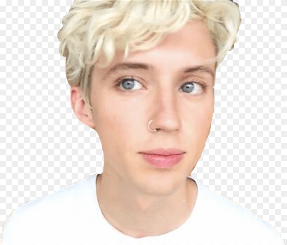 Troyesivan Sticker Blond, Blonde, Hair, Person, Portrait Free Png Download