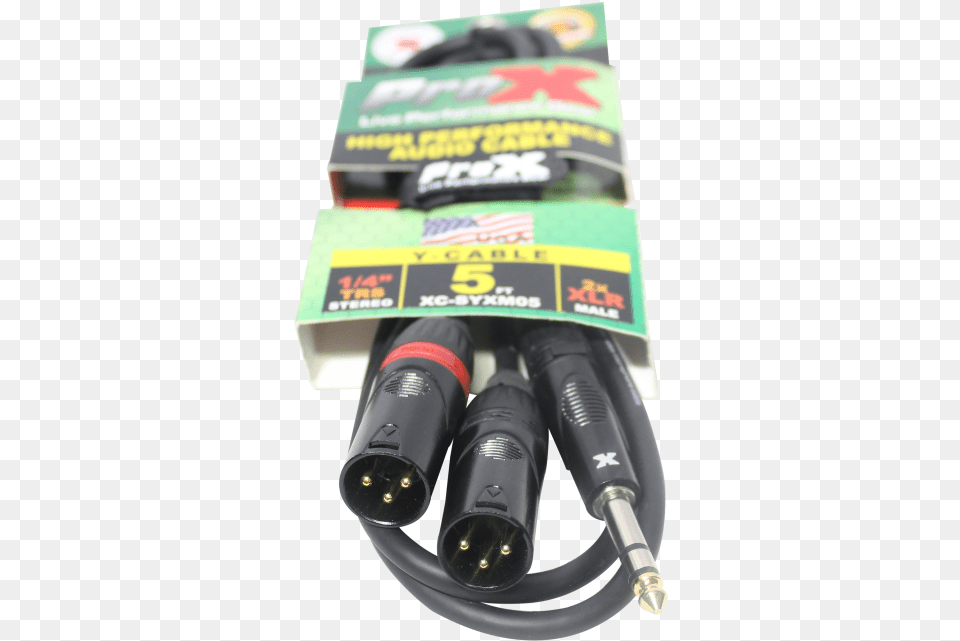 Trs M Stereo To Dual Xlr3 M High Performance Y Coaxial Cable, Adapter, Electronics, Appliance, Blow Dryer Png Image