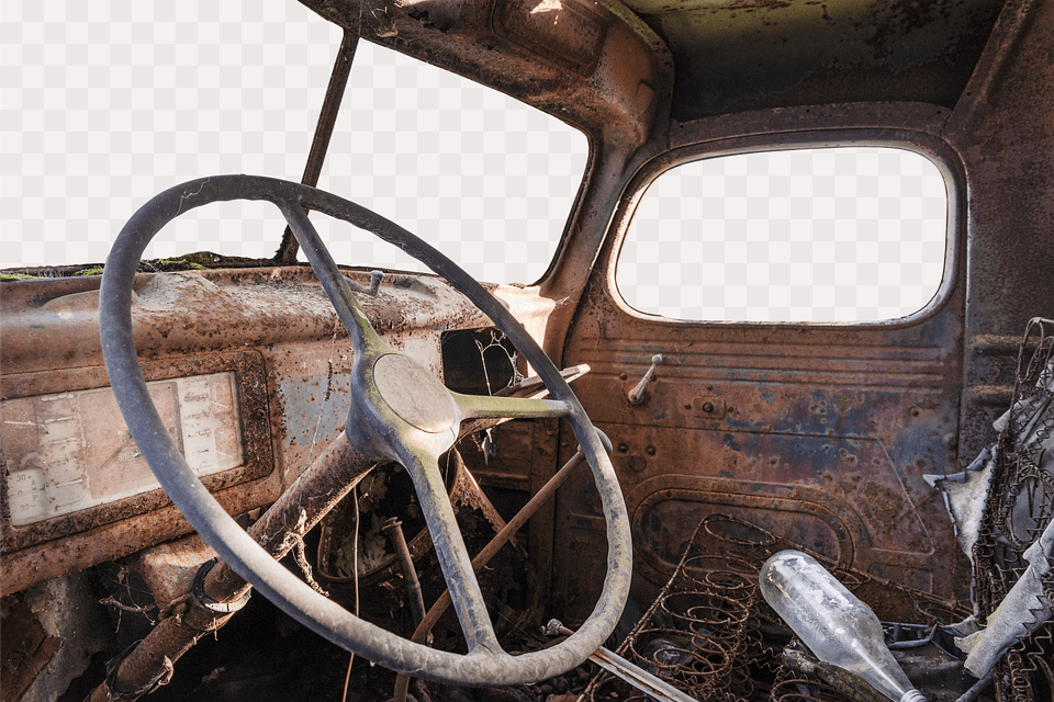 Truck Machine, Wheel, Corrosion, Rust Free Transparent Png