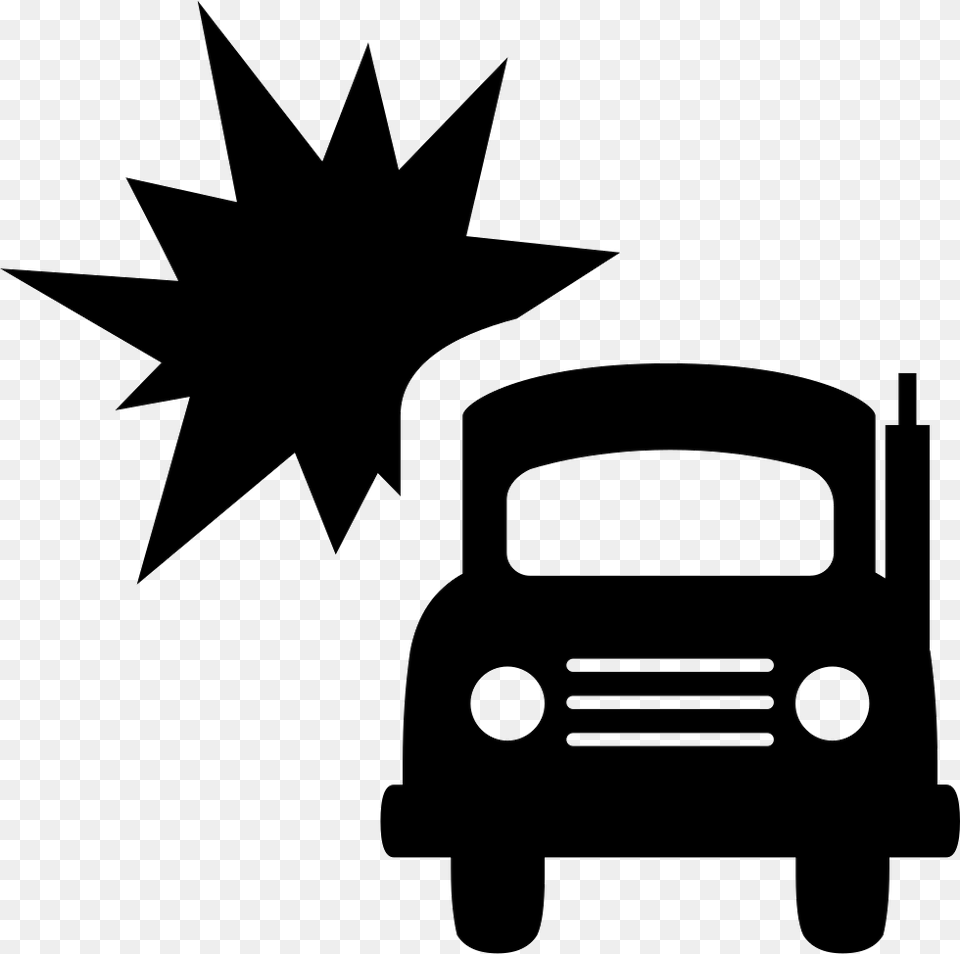 Truck Accident Truck Accident Icon, Sticker, Stencil, Symbol, Bulldozer Png
