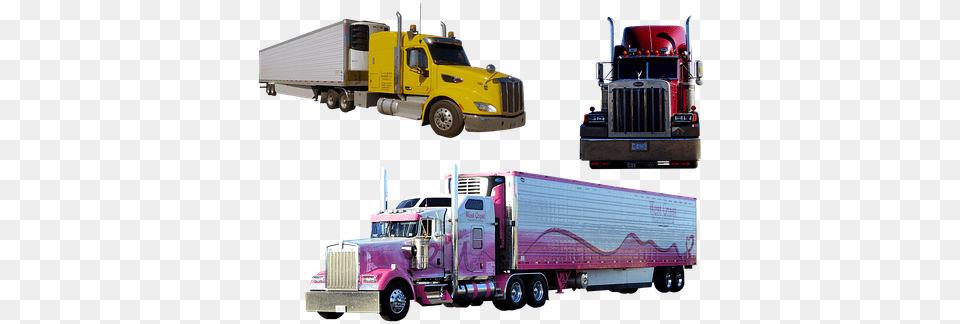 Truck American Vehicle Transport Vehicle, Trailer Truck, Transportation Free Transparent Png