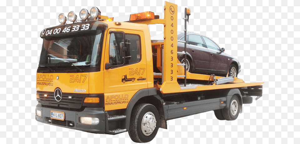 Truck Apollo Hinauspalvelut Oy, Transportation, Vehicle, Tow Truck, Car Png Image