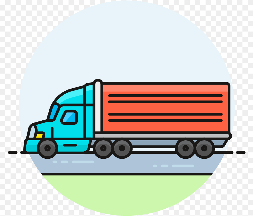 Truck Best Web Cartoons Clip Trailer Truck, Moving Van, Trailer Truck, Transportation, Van Free Png