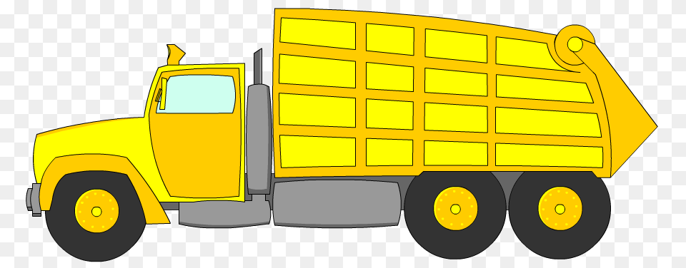 Truck Cartoon Clipart, Trailer Truck, Transportation, Vehicle, Bulldozer Free Png Download