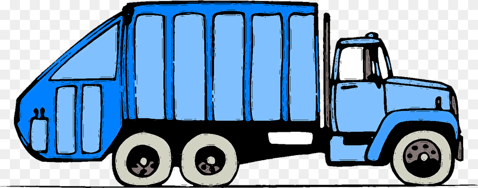 Truck Cartoon Garbage Truck Clipart Background, Moving Van, Transportation, Van, Vehicle Free Transparent Png
