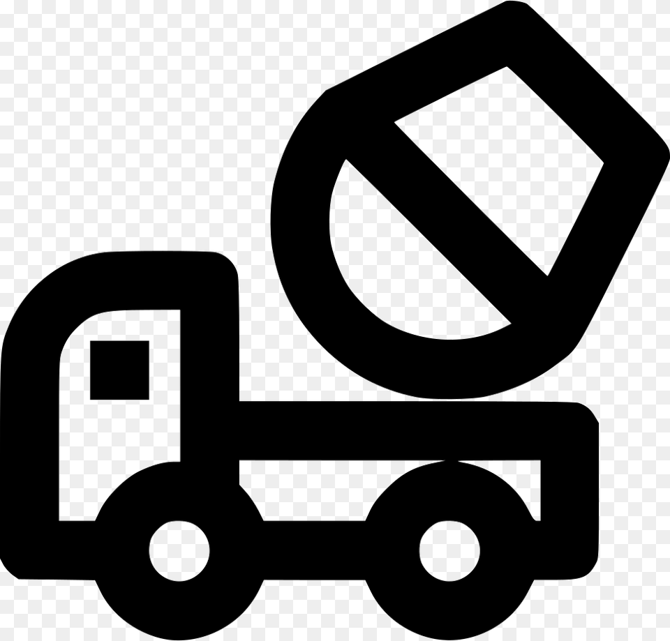 Truck Cement Mixer Svg Icon Free Icon, Device, Grass, Lawn, Lawn Mower Png