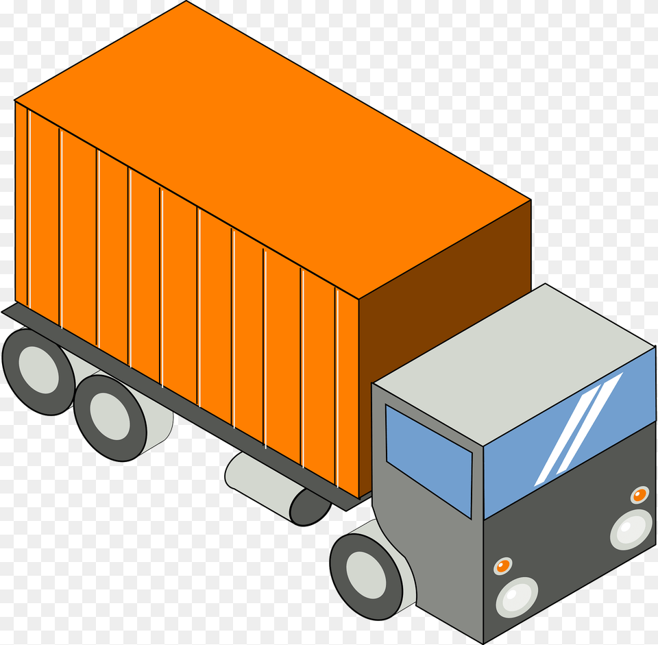 Truck Clipart, Trailer Truck, Transportation, Vehicle, Moving Van Free Transparent Png