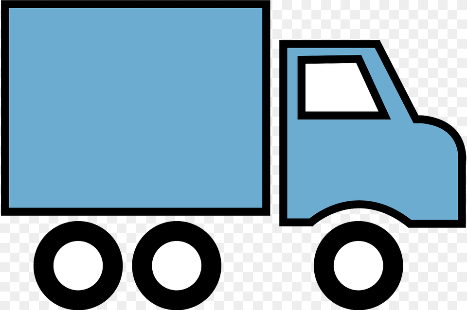 Truck Clipart, Moving Van, Transportation, Van, Vehicle Free Png