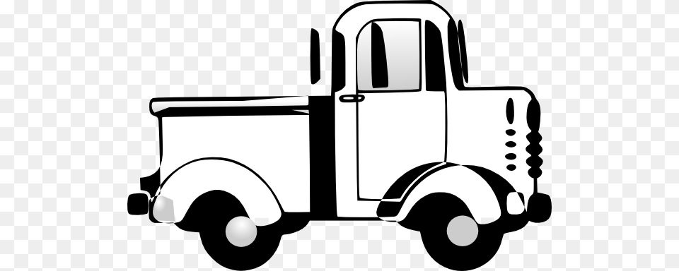 Truck Clipart, Pickup Truck, Transportation, Vehicle, Stencil Free Png
