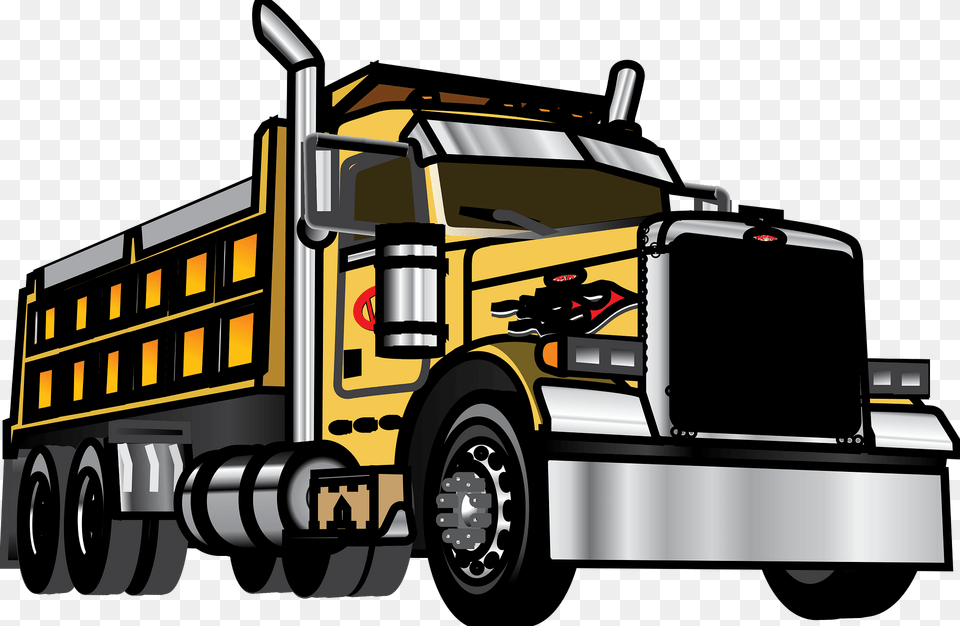 Truck Clipart, Trailer Truck, Transportation, Vehicle, Bulldozer Free Transparent Png
