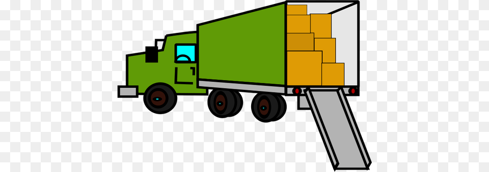 Truck Clipart, Moving Van, Trailer Truck, Transportation, Van Png