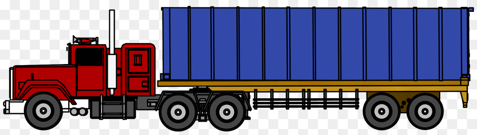 Truck Clipart Animated For On Mbtskoudsalg, Trailer Truck, Transportation, Vehicle, Machine Free Png Download