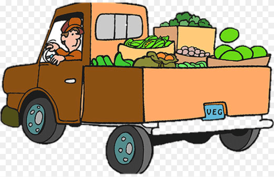 Truck Clipart Farm Truck, Vehicle, Transportation, Pickup Truck, Person Free Transparent Png